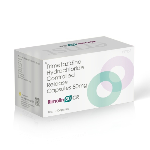 Trimetazidine Hydrochloride Controlled Release Capsules 80 Mg - RIMOLIN 80 CR Capsules - Ernst Pharmacia