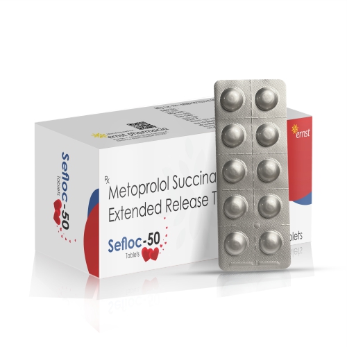 Metoprolol Succinate Extended Release Tablets IP 50Mg