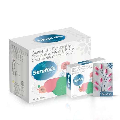 Quatrefolic Pyridoxal 5 Phosphate Vitamin B12 & Choline Bitartrate Tablets