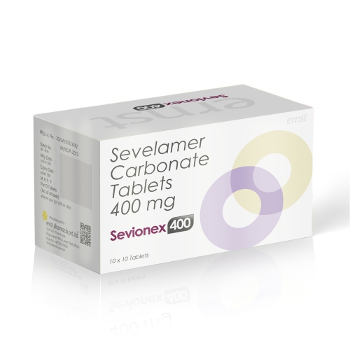 Sevelamer Carbonate Tablets 400 Mg - SEVIONEX 400 Tablets - Ernst Pharmacia