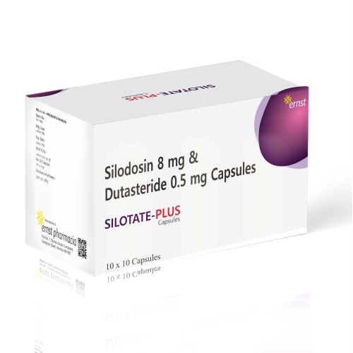 Silodosin 8 MG & Dutasteride 0.5 MG Capsules - SILOTATE PLUS Capsules - Ernst Pharmacia