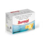 Omega 3 Fatty Acid Evening Primrose Oil & Vitamin E Softgel Capsules - SURMOL Soft Gelatin Capsules - Ernst Pharmacia