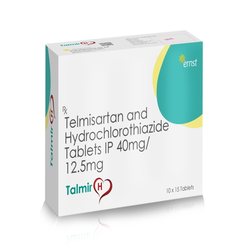 Telmisartan 40 Mg & Hydrochlorothiazide 12.5 Mg Tablets - TALMIR H Tablets - Ernst Pharmacia
