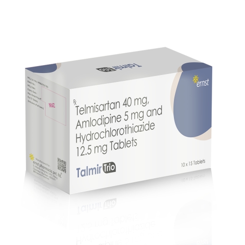 Telmisartan, Amlodipine & Hydrochlorothiazide Tablets - TALMIR TRIO Tablets - Ernst Pharmacia