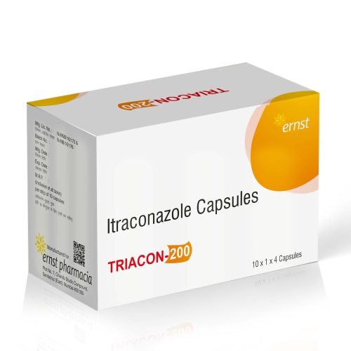 Itraconazole Capsules 200Mg - TRIACON 200 Capsules - Ernst Pharmacia