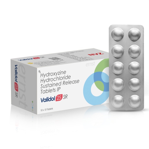 Hydroxyzine Hydrochloride Sustained Release Tablets 25Mg