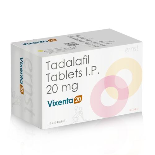 Tadalafil Tablets IP 20 Mg - VIXENTA 20 Tablets - Ernst Pharmacia