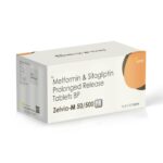 Sitagliptin 50 Mg & Metformin 500 Mg Prolonged Release Tablets - ZELVIA M 50/500 PR Tablets - Ernst Pharmacia