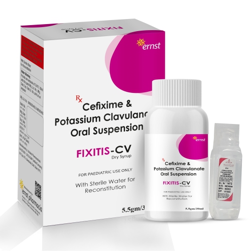 Cefixime & Potassium Clavulanic Oral Suspension - FIXITIS CV Syrup