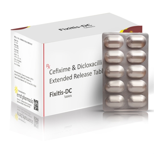 Cefixime & Dicloxacillin Extended Relese Tablets - FIXITIS DC Tablets