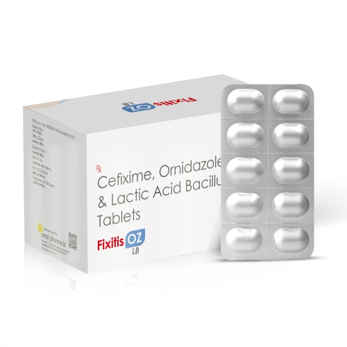 Cefixime Ornidazole & Lactic Acid Bacillus Tablets - FIXITIS OZ LB Tablets