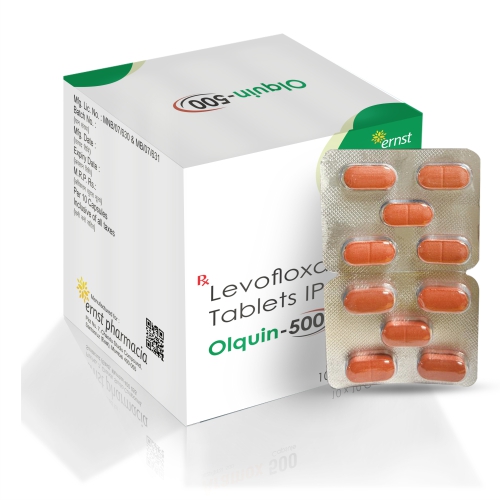 Levofloxacin Tablets IP 500MG - OLQUIN 500 Tablets