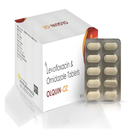 Levofloxacin & Ornidazole Tablets - OLQUIN OZ Tablets