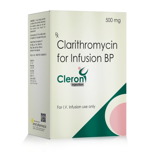 CLERON Injection - clarithromycin for injection BP - Ernst Pharmacia
