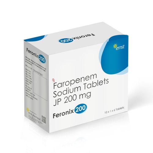 Faropenem Sodium Tablets 200 MG - FERONIX 200 Tablets - Ernst Pharmacia