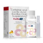 Cefixime & Lactic Acid Bacillus Oral Suspension - FIXITIS 100 LB