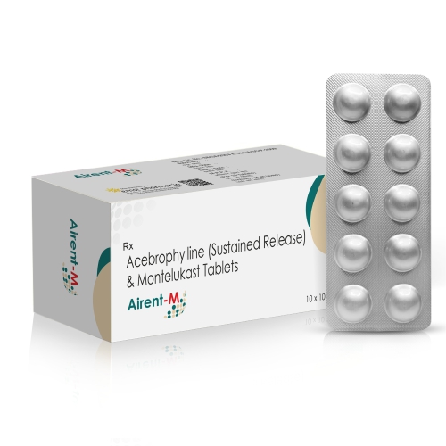 Acebrophylline Sustained Release & Montelukast Tablets - AIRENT M