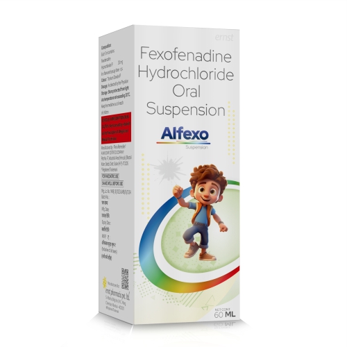 Fexofenadine Hydrochloride Oral Suspension - ALFEXO Suspension - Ernst Pharmacia