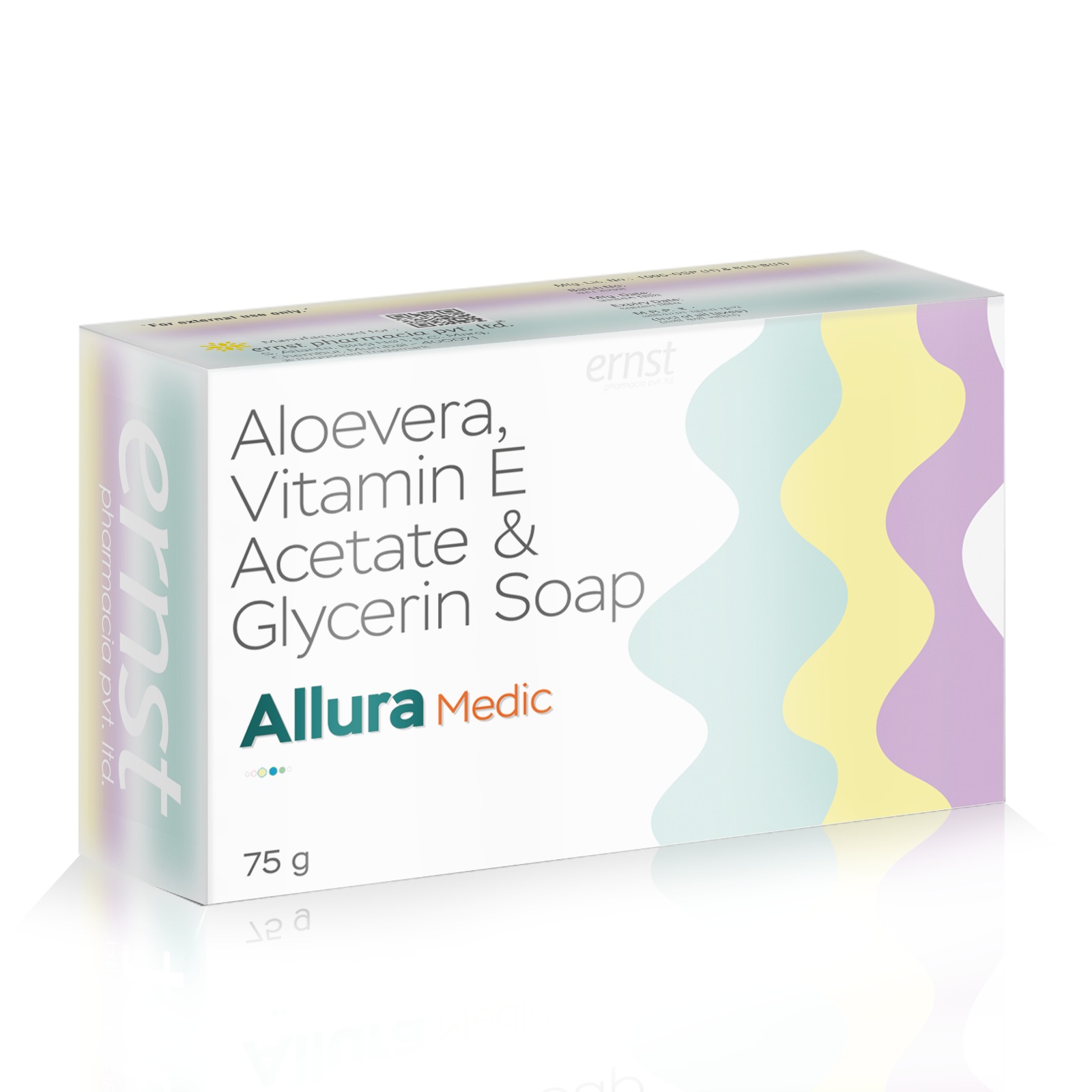 Aloevera Vitamin E Acetate & Glycerin Soap - ALLURA MEDIC Soap - Ernst Pharmacia