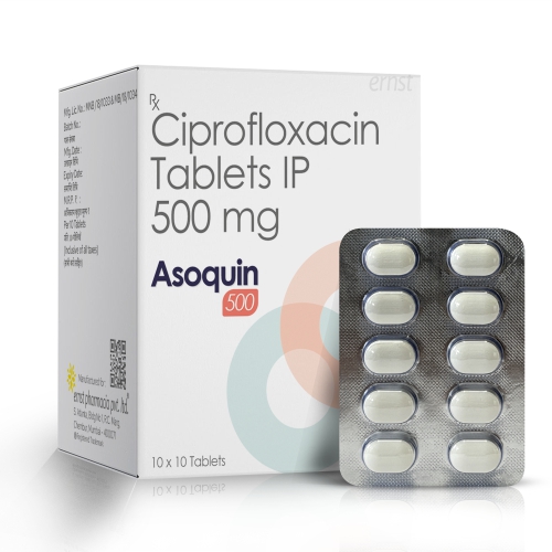 Ciprofloxacin Tablet Ip 500 Mg - ASOQUIN 500