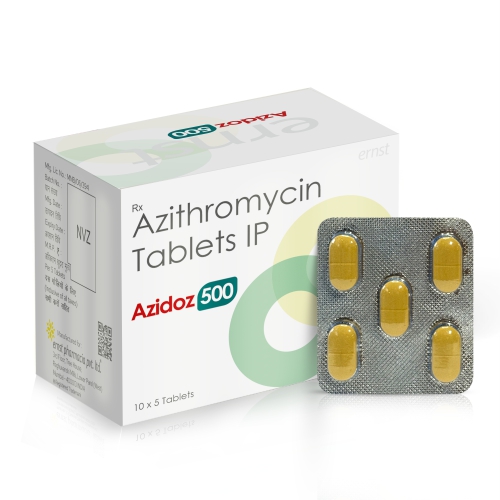 Azithromycin Tablets IP 500 MG - AZIDOZ 500 Tablets