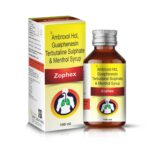 Ambroxol Hydrochloride Guaiphenesin Terbutaline Sulphate & Menthol Syrup - ZOPHEX 100 Syrup