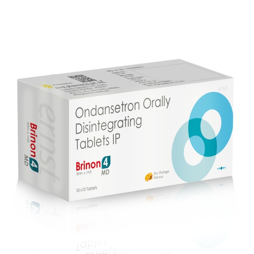 Ernst Pharmacia - BRINON 4 MD Tablets - Ondansetron Orally Disintegrating Tablets IP 4 Mg