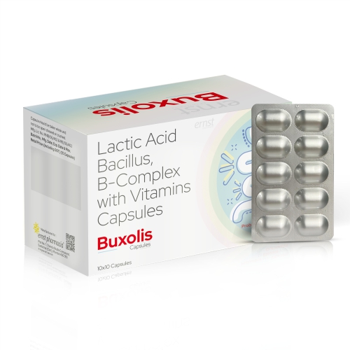Lactic Acid Bacillus B Complex with Vitamins Capsules - BUXOLIS Capsule