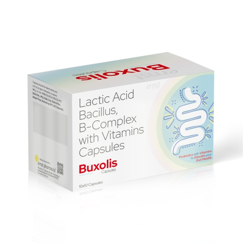 Lactic Acid Bacillus B Complex with Vitamins Capsules - BUXOLIS Capsule - Ernst Pharmacia