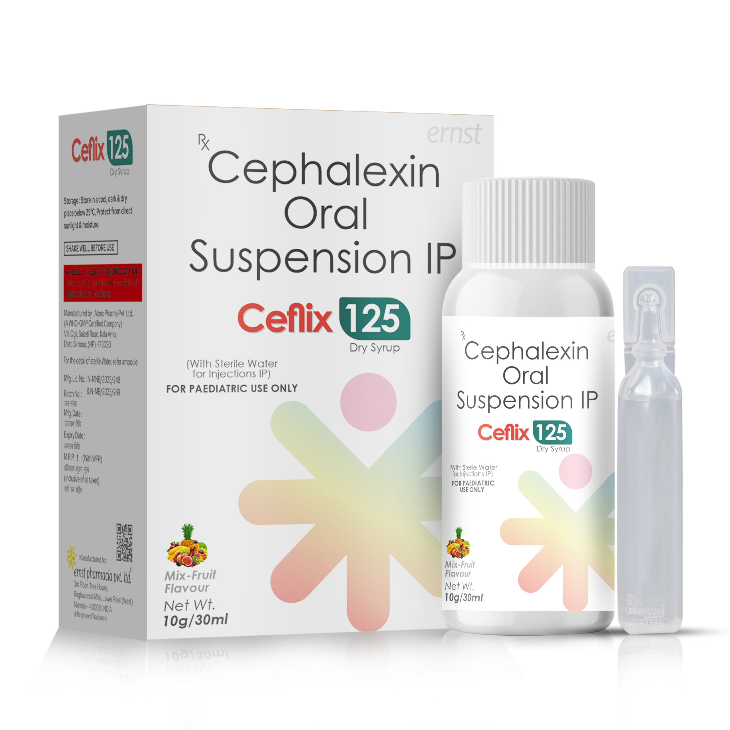 Cephalexin Oral Suspension IP 125 Mg - CEFLIX 125 Suspension