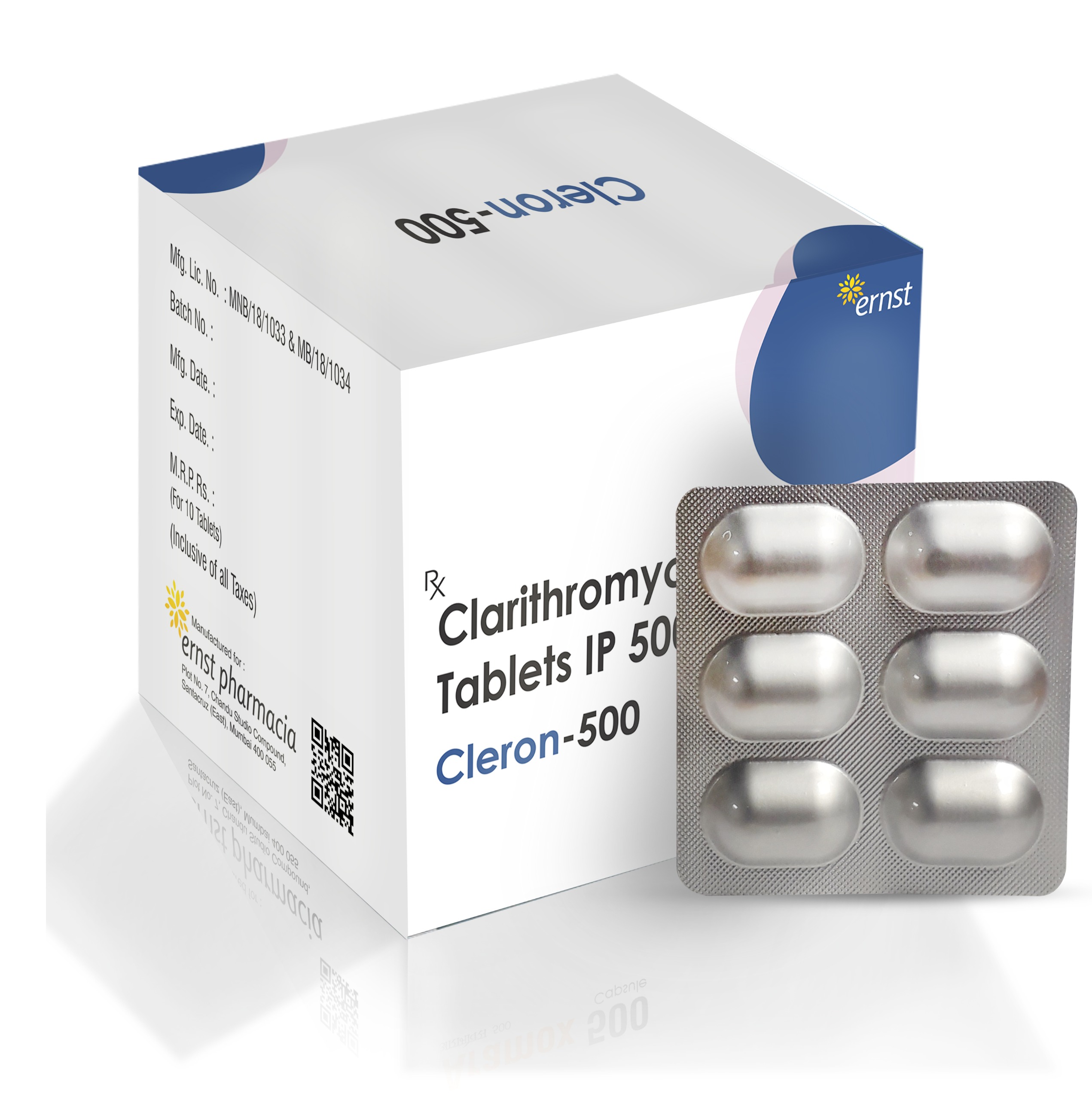 CLERON 500 - Clarithromycin Tablets IP 500 MG