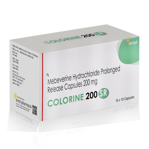 Mebeverine Hydrochloride Prolonged Release Capsules 200 MG - COLORINE 200 SR Capsules - Ernst Pharmacia