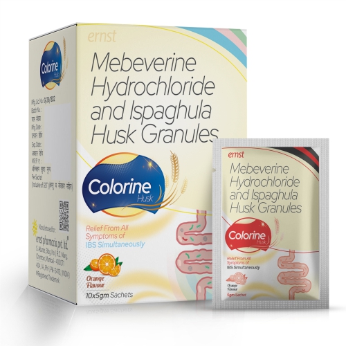 Mebeverine Hydrochloride & Ispaghula Husk Granules - COLORINE HUSK