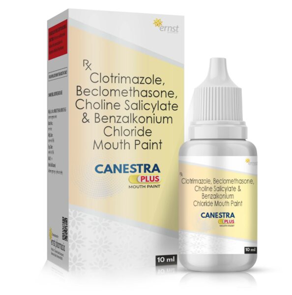 Clotrimazole, Beclomethasone, Choline Salicylate & Benzalkonium Chloride Mouth Paint - CANESTRA PLUS Mouth Paint