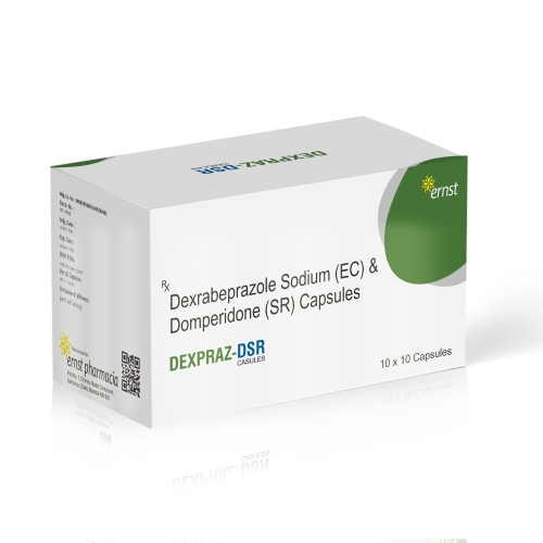 Dexrabeprazole Sodium EC & Domperidone SR Capsules - DEXPRAZ DSR Capsules - Ernst Pharmacia