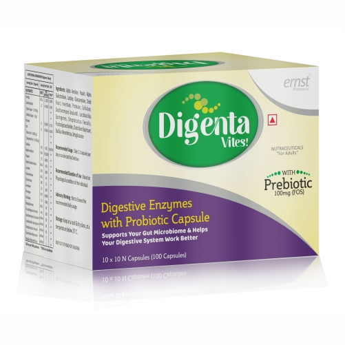 Digestive Enzymes & Probiotics Capsules - DIGENTA Vites! Capsules - Ernst Pharmacia