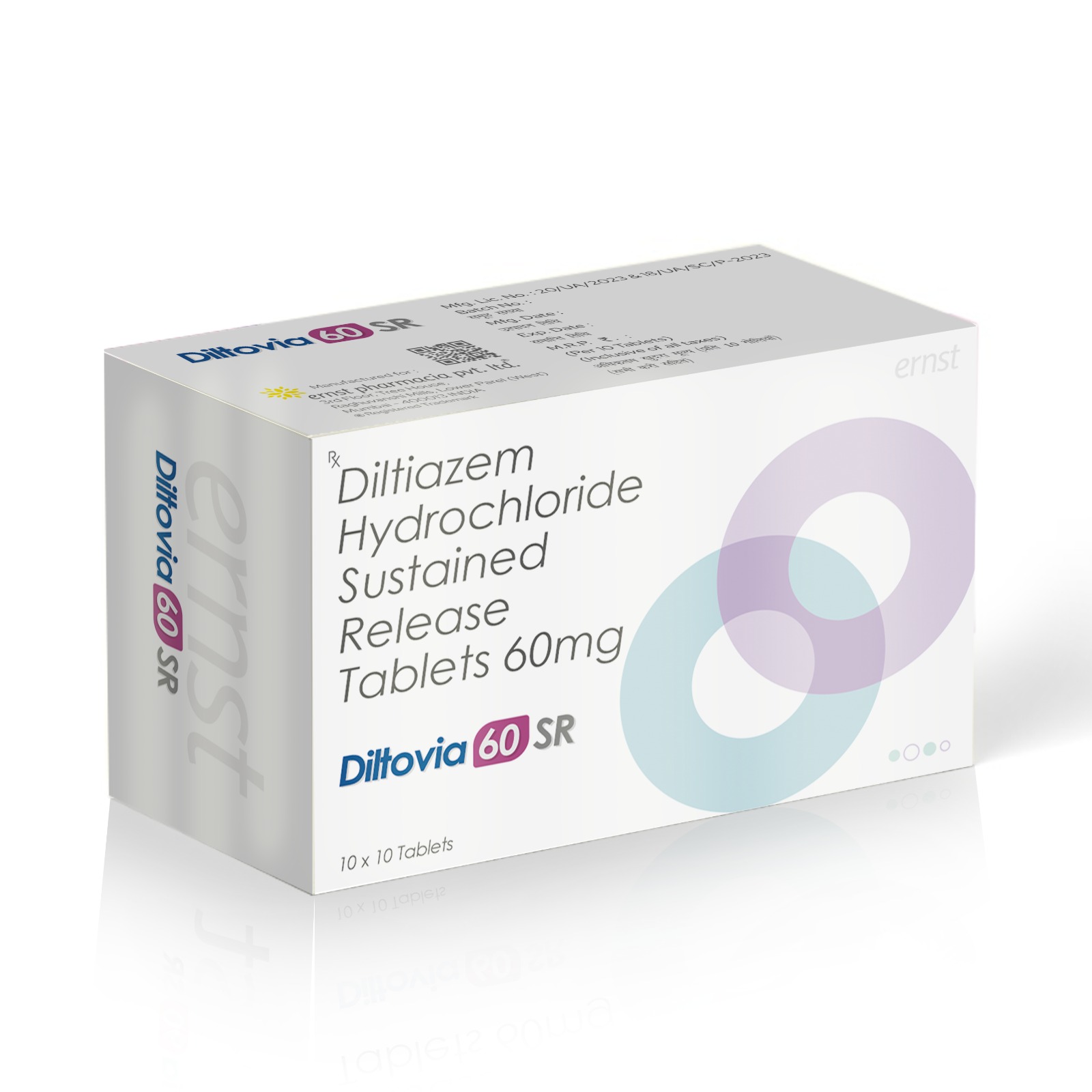 DILTOVIA 60 SR Tablets – Diltiazem Hydrochloride Sustained Release Tablets 60 mg