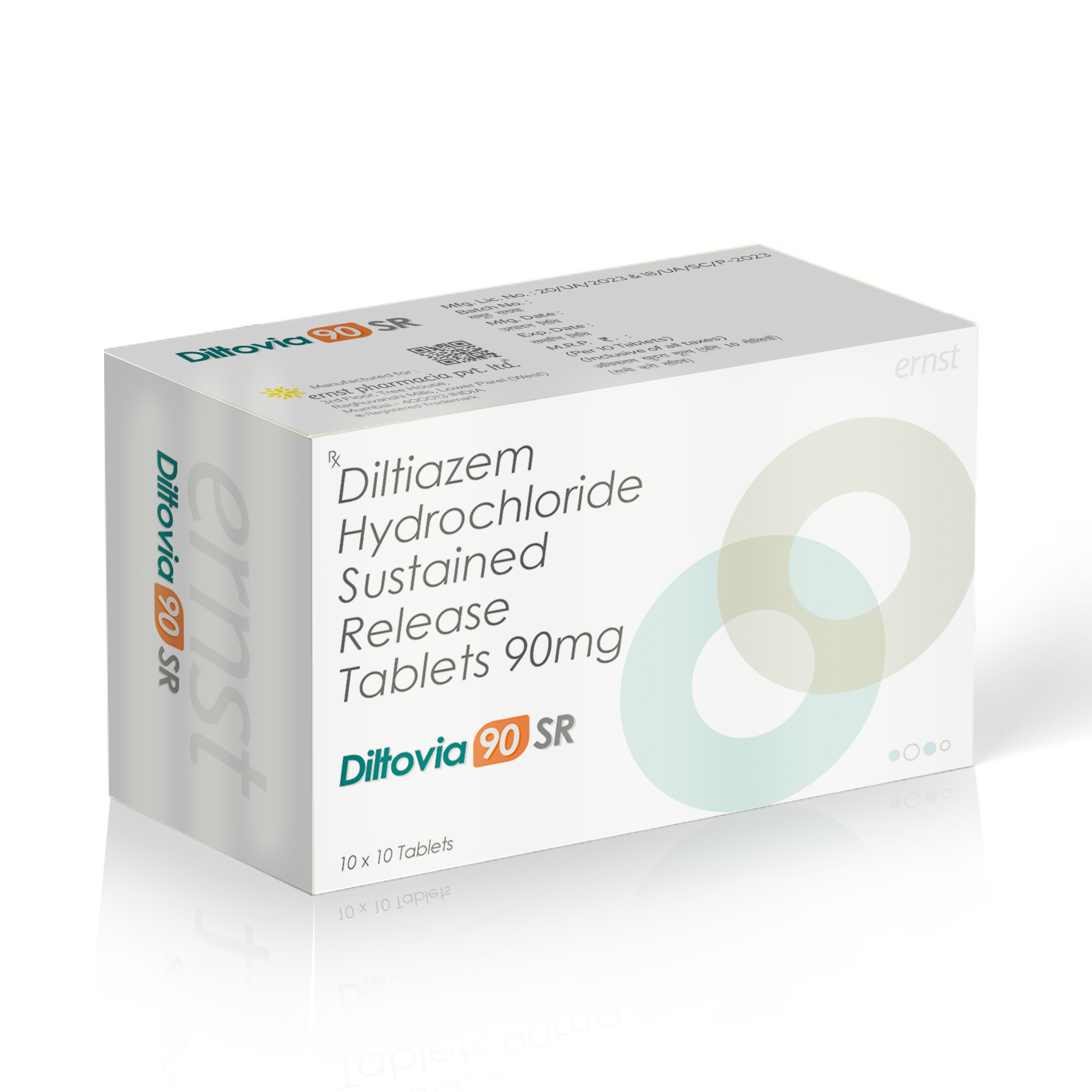 Diltiazem Hydrochloride Sustained Release Tablets 90 Mg – DILTOVIA 90 SR Tablets