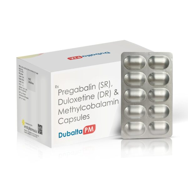 DUBALTA PM - Pregabalin SR, duloxetine DR & methylcobalamin capsules 