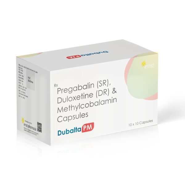 Ernst Pharmacia - DUBALTA PM - Pregabalin SR, duloxetine DR & methylcobalamin capsules 
