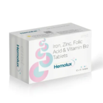 Ernst Pharmacia - HEMOLUX Tablets - Iron Zinc Folic Acid & Vitamin Tablets