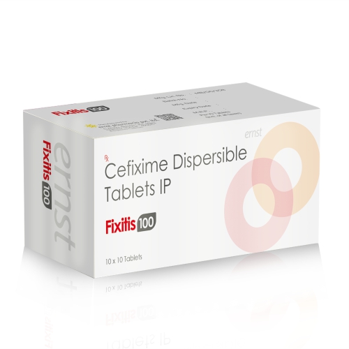 Cefixime Dispersible Tablets 100MG - FIXITIS 100 Tablets - Ernst Pharmacia
