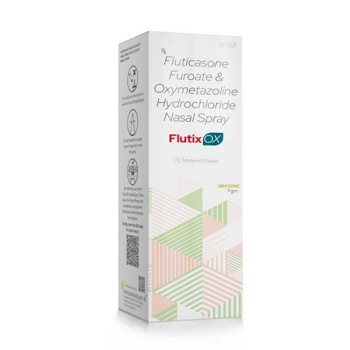 Fluticasone Furoate & Oymetazoline Hydrochloride Nasal Spray - FLUTIX OX Nasal spray - Ernst Pharmacia