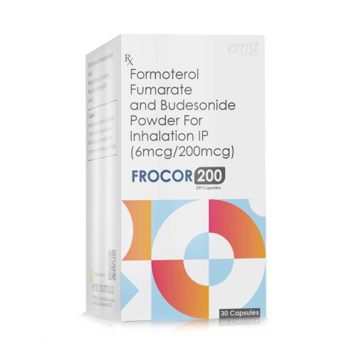 Formoterol Fumarate & Budesonide Powder for Inhalation IP - FROCOR 200 - Ernst Pharmacia
