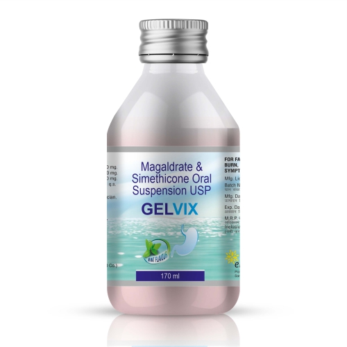 Magaldrate 400 Mg+ Simethicone 20 Mg Suspension - GELVIX - Ernst Pharmacia