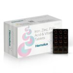 HEMOLUX Tablets - Iron Zinc Folic Acid & Vitamin Tablets
