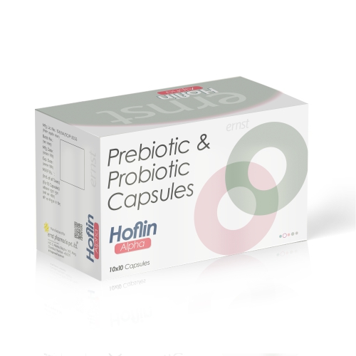 Prebiotic & Probiotics Capsules - HOFLIN Alpha Capsules - Ernst Pharmacia