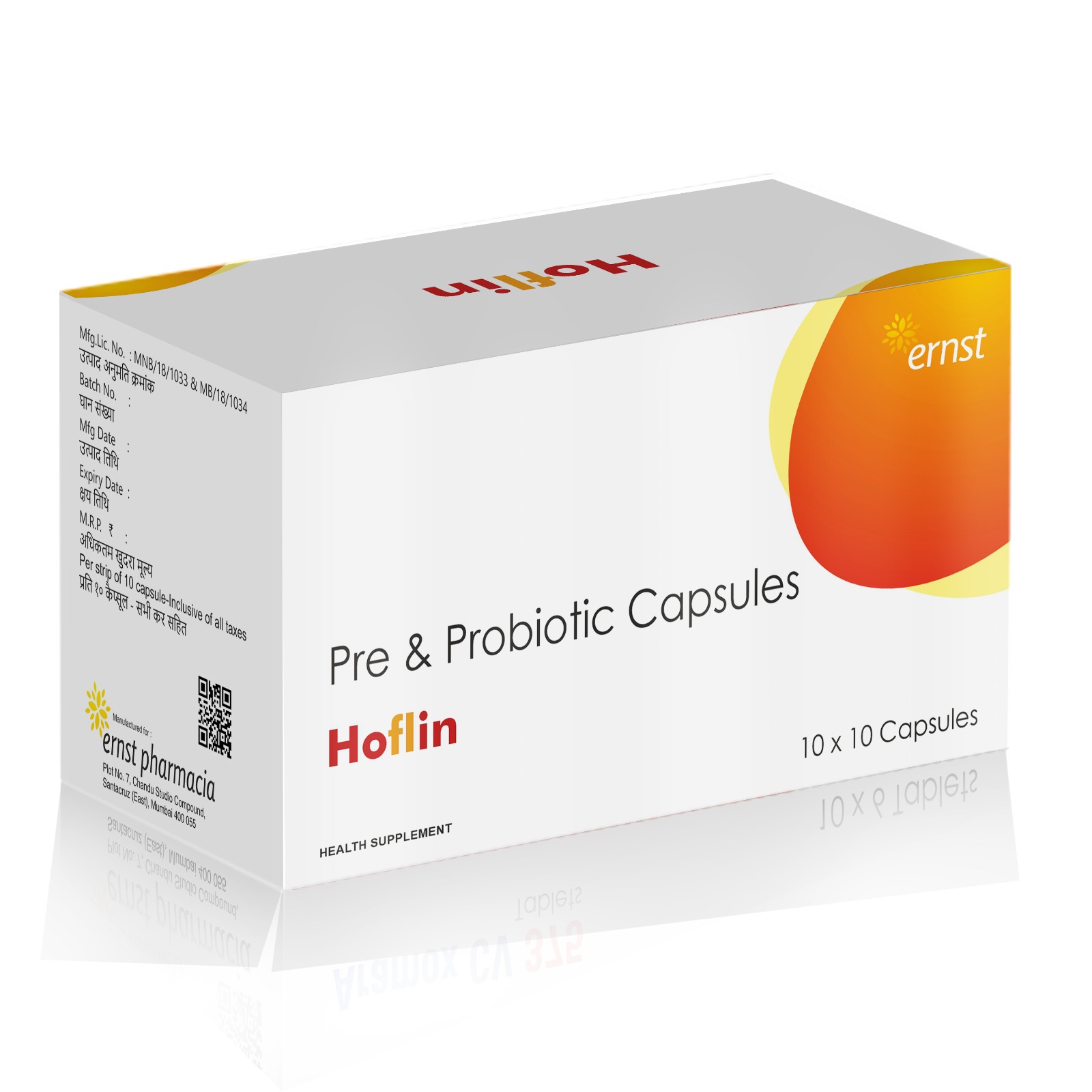 Pre & Probiotic Capsules - HOFLIN Capsules - Ernst Pharmacia