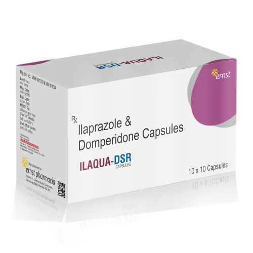 Ilaprazole & Domperidone Capsules - ILAQUA DSR Capsules - Ernst Pharmacia