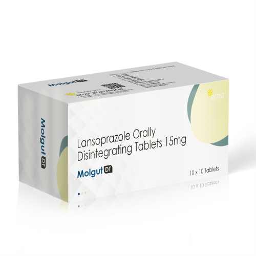 Lansoprazole Orally Disintegrating Tablets 15MG - MOLGUT DT Tablets - Ernst Pharmacia